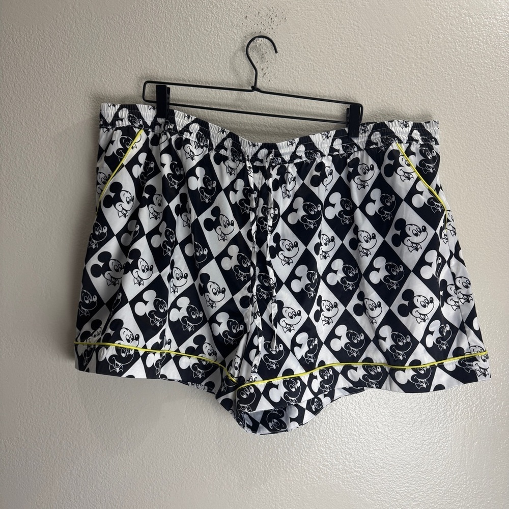Disney Mickey Mouse Silky Pajama Shorts Size 2X